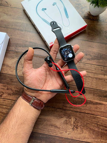 2-in-1 Smart Gift Combo – Smartwatch + Wireless Neckband
